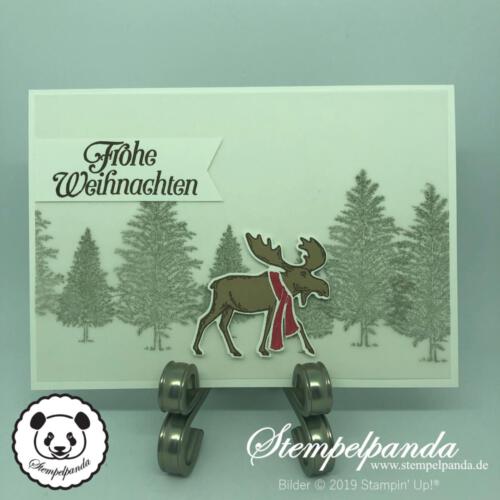 Stempelpanda, Stampin Up, SU, Merry Moose, Elch, Weihnachten, Christmas