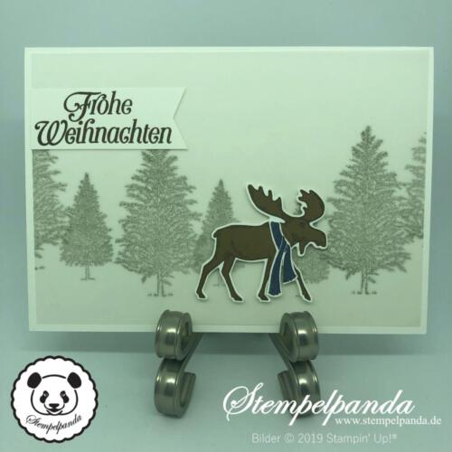 Stempelpanda, Stampin Up, SU, Merry Moose, Elch, Weihnachten, Christmas
